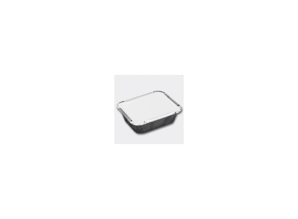 Aluminiumsform m/lokk rektangulær 450ml (pakke med 50 stk) 
